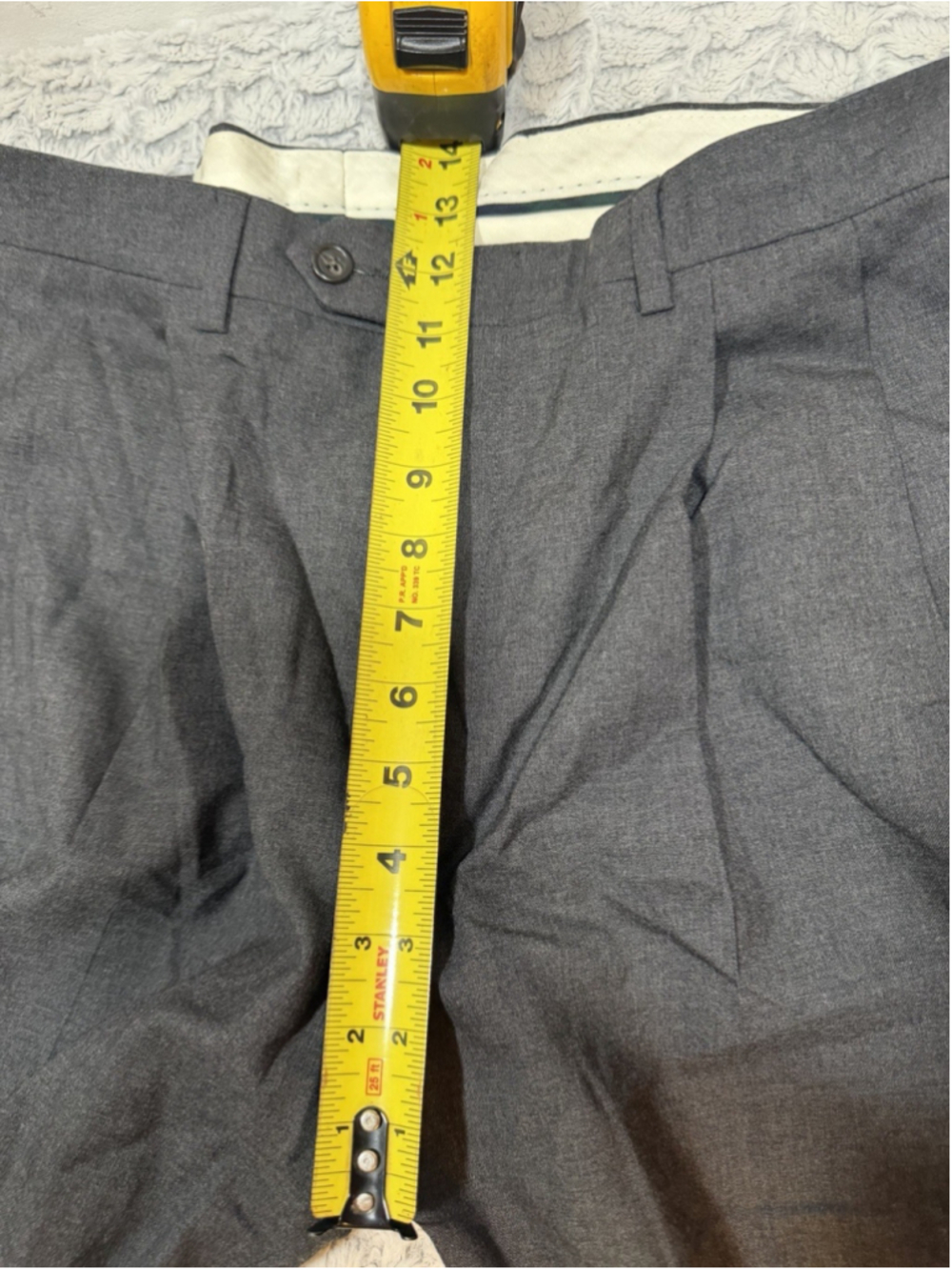 Lauren Ralph Lauren Total Comfort Gray Pleated Wool Twill Dress Pants 34" - Picture 3 of 9